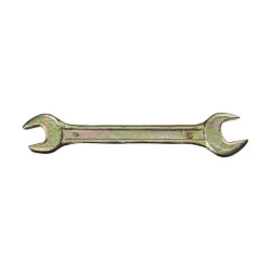 Ключ гаечный рожковый DEXX, желтый цинк, 13х14 мм / 27018-13-14