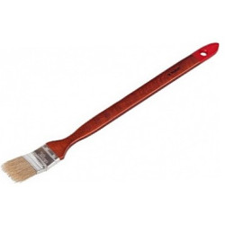 Кисть радиаторная угловая для всех видов ЛКМ ЗУБР "УНИВЕРСАЛ", натуральная щетина, деревянная ручка, 25 мм / 01041-025