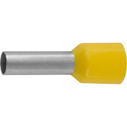 Наконечник СВЕТОЗАР штыревой изолированный для многожильного кабеля, желтый, 6.0 кв. мм, 10 шт. / 49400-60