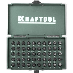 Набор бит KRAFTOOL X-Drive кованых торсионных, EXPERT, Cr-Mo, система насечек NSS, 50 предметов, в боксе / 26065-H50