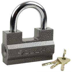 Замок ЗУБР навесной повышенной защищенности, "Мастер", дисковый механизм секрета, ключ 7 PIN, 85х55 мм / 37201-7