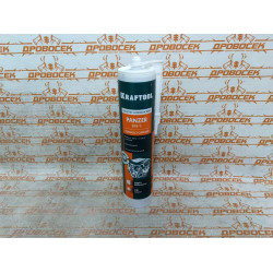 KRAFTOOL PANZER, 300 мл, черный, термостойкий силиконовый герметик / 41259-4