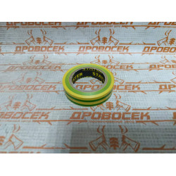 STAYER Protect-10 желто-зеленая изолента ПВХ, 10м х 15мм / 12291-S
