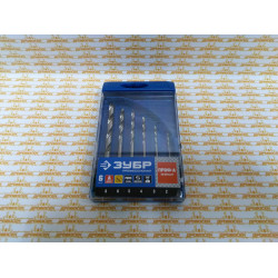 ЗУБР ПРОФ-А, 6 шт, (2-8 мм), сталь Р6М5, класс А, шестигранный хвостовик, набор сверл по металлу, Профессионал (29623-H6) ЗУБР ПРОФ-А, 6 шт, (2-8 мм), сталь Р6М5, класс А, шестигранный хвостовик, набор сверл по металлу, Профессионал (29623-H6)