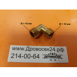 Уголок для компрессора ЗУБР 16/16 мм / 39847