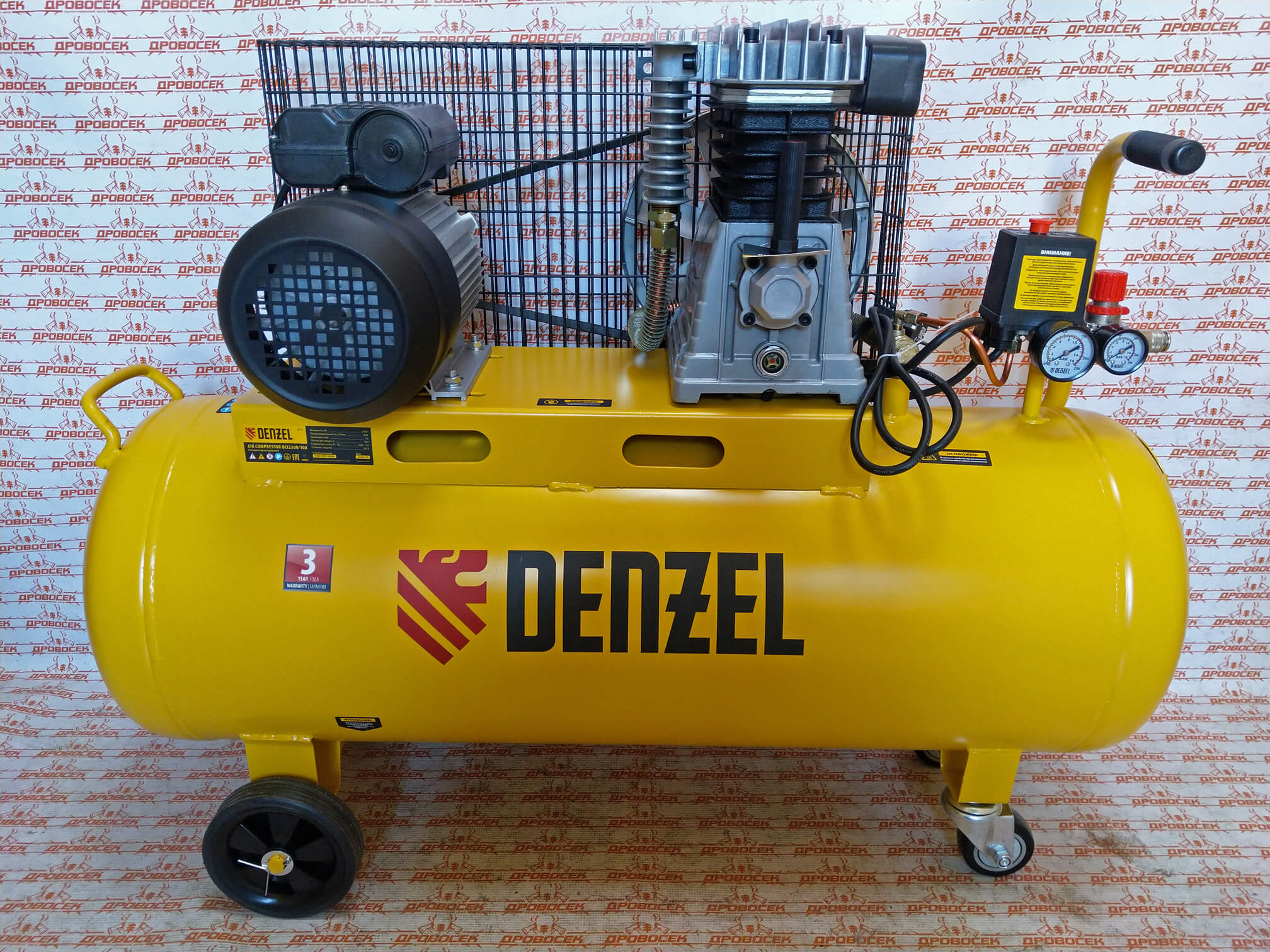 Воздушные компрессоры denzel купить. Компрессор Дензел 100 литров. Компрессор Denzel bci2300/100. Denzel bci2300/50.