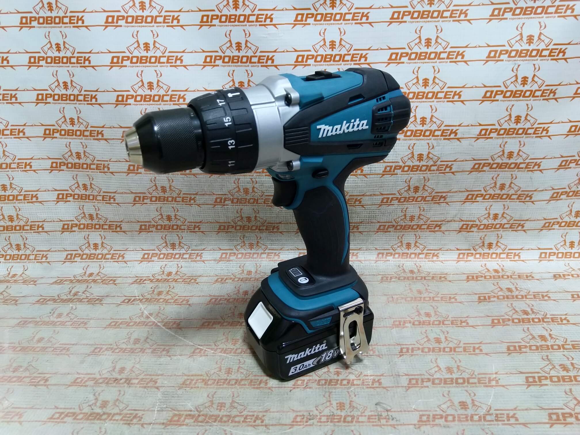 Аккумуляторная дрель-шуруповерт Makita DHP458RFE