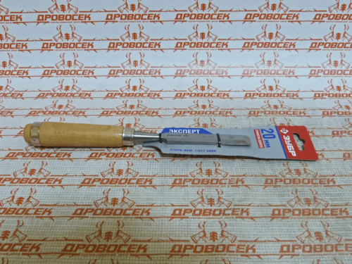 Стамеска-долото ЗУБР, "Эксперт", Cr-V сталь, 20 мм / 18096-20