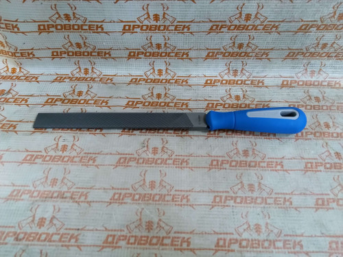 Напильник ЗУБР плоский, "Эксперт", двухкомпонентная рукоятка, №1, 200 мм / 1611-20-1