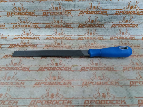 Напильник ЗУБР плоский, "Эксперт", двухкомпонентная рукоятка, №3, 200 мм / 1611-20-3