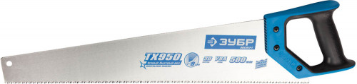 Ножовка ЗУБР TХ910 по дереву, "Эксперт", быстрый рез, прямой закаленный зуб, 450 мм, 6 TPI / 15230-45