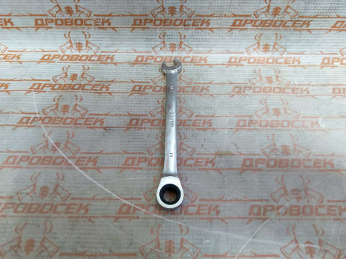 Ключ гаечный комбинированный трещоточный ЗУБР, "Профи", ГОСТ 2838-80, Cr-V сталь, 10 мм / 27074-10