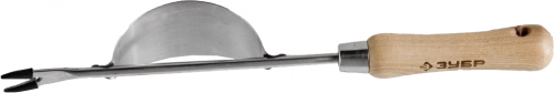 Корнеудалитель ЗУБР, серия "Эксперт", нержавеющая сталь, рукоятка из ясеня, 190x50x380 мм / 4-39469