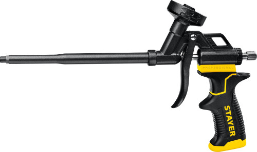 Пистолет  для монтажной пены STAYER BLACK PRO, с полным тефлоновым покрытием 06862_z02