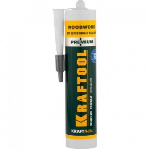 Клей монтажный KRAFTOOL KraftNails Premium KN-602, для деревянных полов и настилов, 310 мл (Германия) / 41344