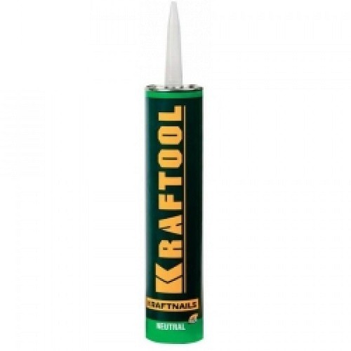 Клей монтажный KRAFTOOL KraftNails Premium KN-604, для молдингов, панелей и керамики, без растворителей, 310 мл (Германия) / 41349