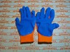 Перчатки трикотажные ЗУБР утепленные с рельефным латексным покрытием, "Эксперт", 10 класс, акрил, сигнальный цвет / 11465-XL