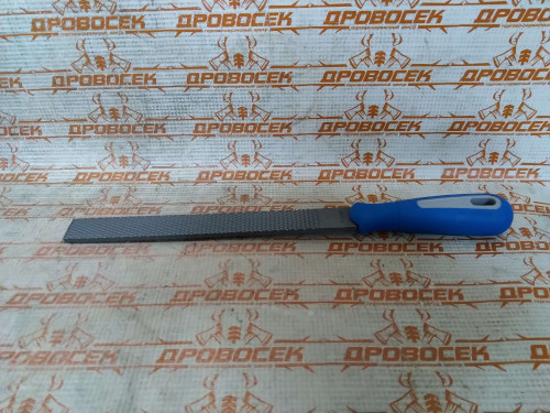 Рашпиль ЗУБР "ЭКСПЕРТ" плоский, двухкомпонентная рукоятка, №2, 200 мм / 16641-20-2