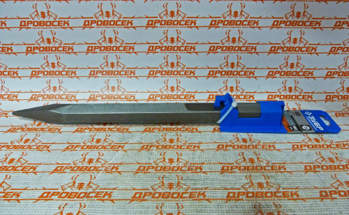 Шестигранник ЗУБР БУРАН, 28 мм для отбойных молотков HEX 28, пикообразное зубило, 400 мм / 29372-00-400