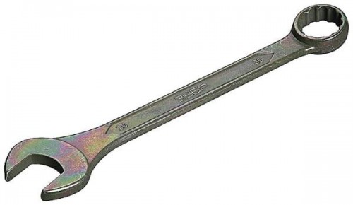 Ключ комбинированный 9 мм, ЗУБР, зеленый цинк / 27025-09