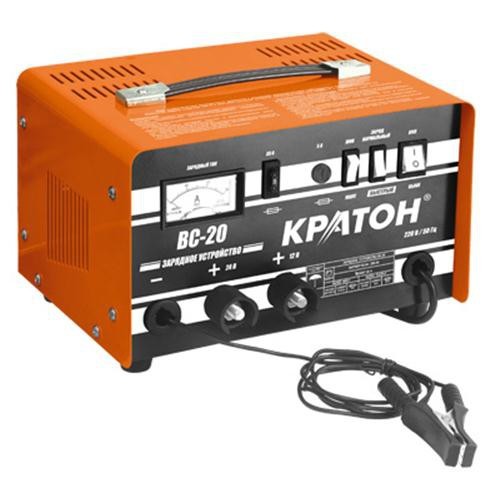 Зарядное устройство Кратон BC-20 (ёмкость заряжаемых аккумуляторов 92-250 А) / 3 06 01 005