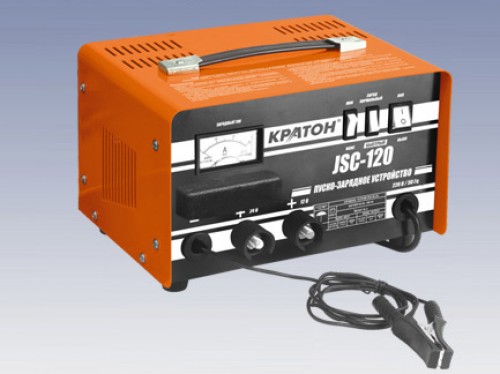 Пуско-зарядное устройство Кратон JSC-120 (ёмкость заряжаемых аккумуляторов 100-300 А) / 3 06 01 007