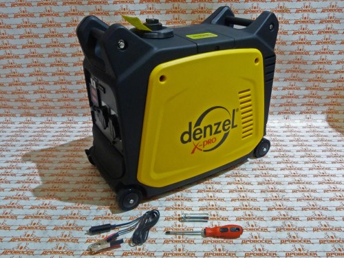 Генератор инверторный DENZEL GT-2600i, X-Pro 2,6 кВт, 220 В, цифровое табло, бак 7,5 л, ручной старт / 94643