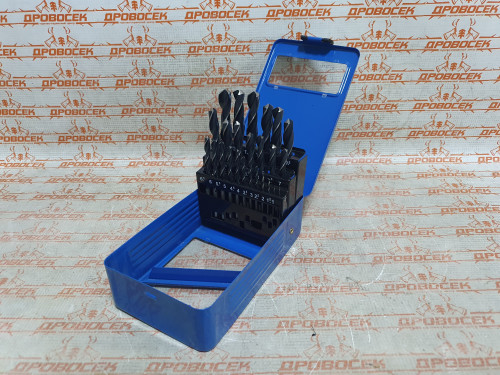 Набор сверл по металлу 25 шт (d=1 - 13 мм), Проф-В, ЗУБР / 29621-H25