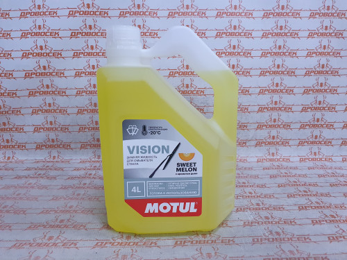 СТЕКЛООМЫВАЮЩАЯ ЖИДКОСТЬ MOTUL VISION SWEET MELON (Сладкая дыня, 4 литра, не воняет спиртом)  / 108290