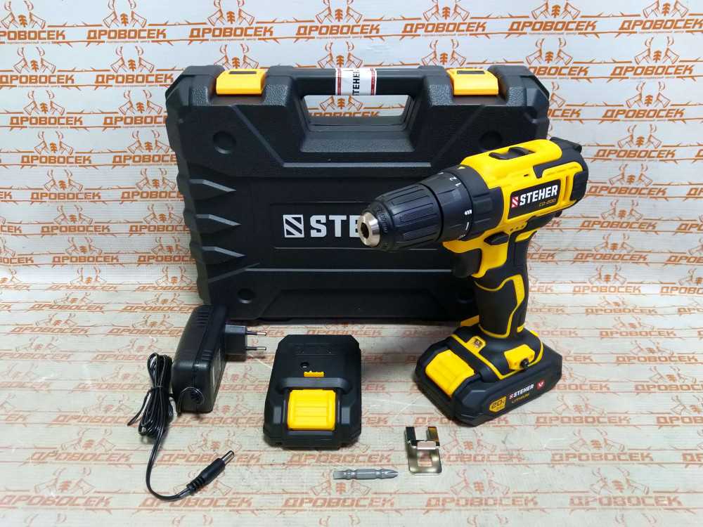 Steher 20в бесщёточный гайковерт, 1 акб (4ач), в кейсе. Stanley scd20s2k-ru. дрель-шуруповерт ddf458rfe makita 18в. Cd-160-2. макита шуруповерт аккумуляторный 18.