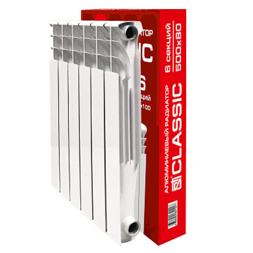 Алюминиевый радиатор STI Classic 500/80 (6 секций) / Т0000001031