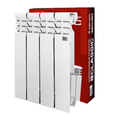 Алюминиевый радиатор STI Classic 350/80 (4 секции) / Т0000001025