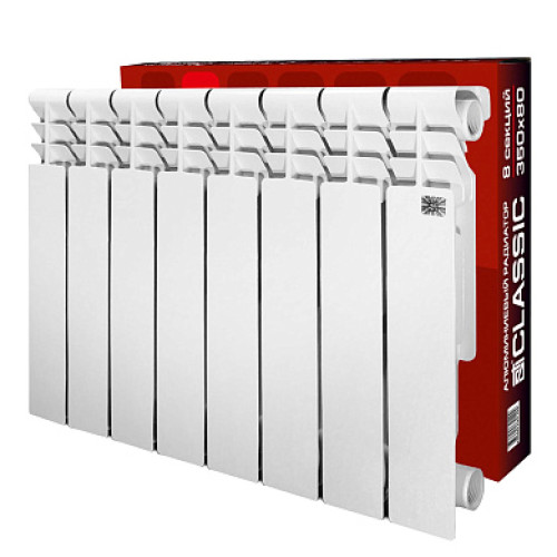 Алюминиевый радиатор STI Classic 350/80 (8 секций) / Т0000001027