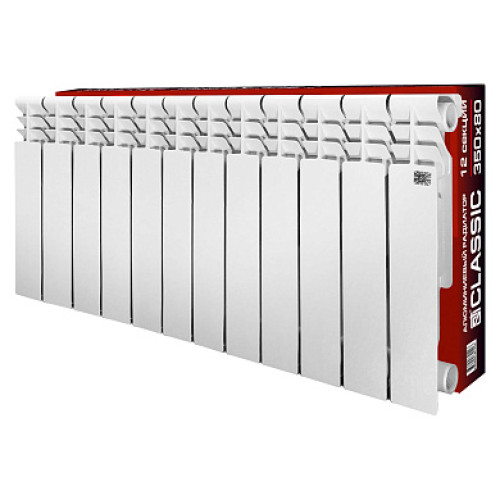 Алюминиевый радиатор STI Classic 350/80 (12 секций) / Т0000001029