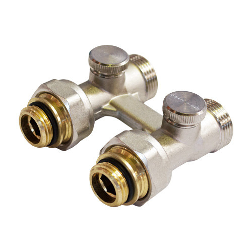 Узел нижнего подключения радиатора ½х¾ прямой / ТТ000013098