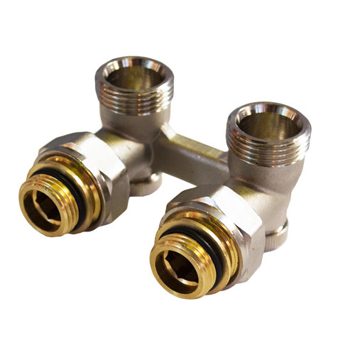 Узел нижнего подключения радиатора ½х¾ угловой / ТТ000013099