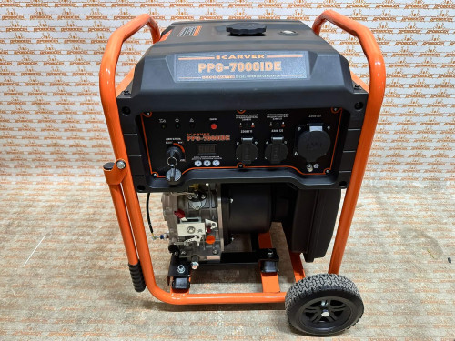 Генератор CARVER PPG - 7000IDE дизельный инверторный (5,0/5,5 кВт, 220В, бак22л, э/старт) / 01.020.00071