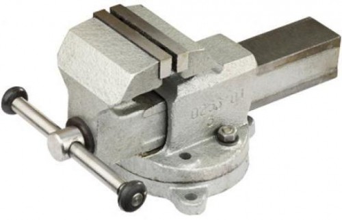 Тиски слесарные стальные с поворотным основанием ЗУБР, "Эксперт",100 мм / 32604-100