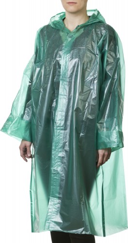 Плащ-дождевик STAYER MAXProtect, MASTER, полиэтилен, 50 мкм, цвет зеленый, S-XL / 11610
